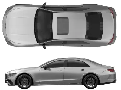Mercedes Benz CLS53 AMG 2022 3D model