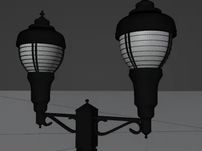 City Downtown Traffic Lights and Signals PACK 1 3D model