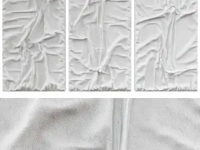 Original Abstract Textured Wall Painting 3D model