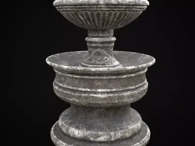 Large Garden Decoration Low-poly 3D model