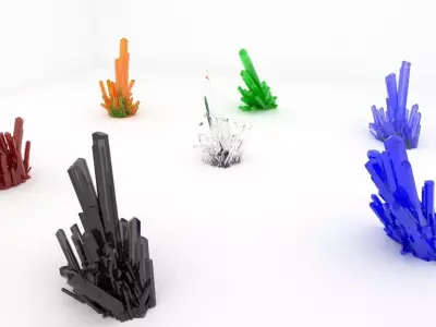 Crystal Low-poly 3D model