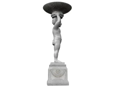 Classic boy statue 3D model