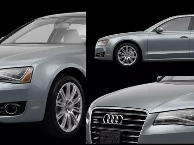 Audi a8 2014 3D model