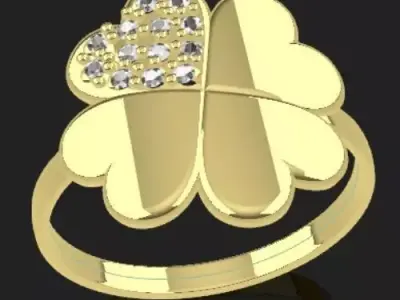 clover ring Free 3D print model