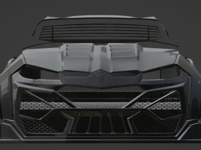 Furioso Toros Venuum Kit Car Low-poly 3D model