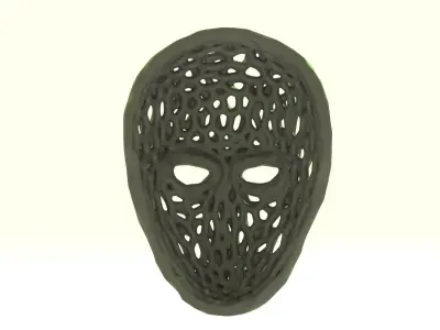 Vigil Mask voronoi 3D print model