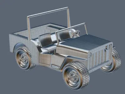 Cartoon Jeep 3D model