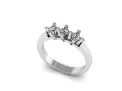 new wedding ring for daimonds 3D print model