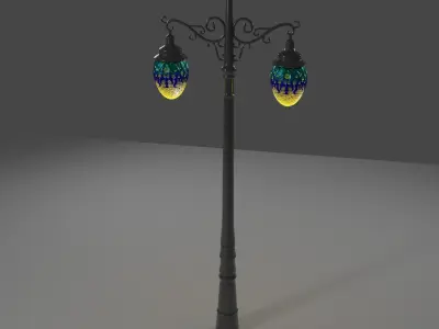 Luminous Egg Low-poly 3D model