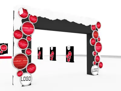 christmas event setup  3D model