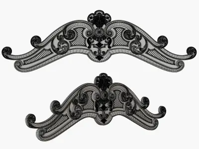 Carved crown decor for cnc 3D model purchase