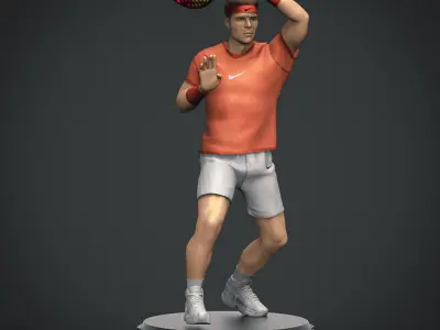 Rafael Nadal 3D Printable 3D Model Pack