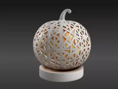 Luxury Hollow Pumpkin Lantern 3D Model Decor Print-Ready 3D print model