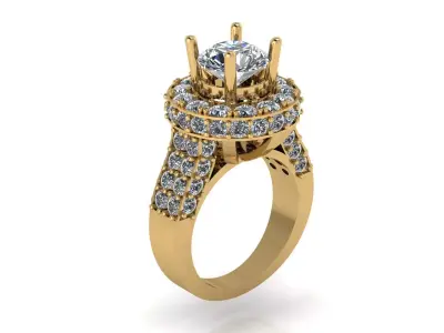 Diamond Ring 3D print model