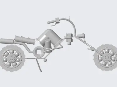 motorcycle model Free 3D model