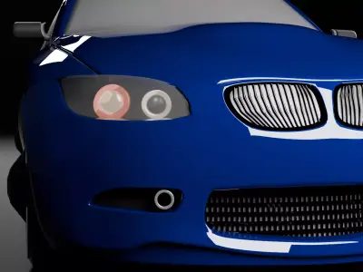 car 3d model 3D model PBR
