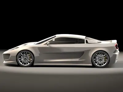 Generic sports car 04 3D model