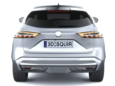 Nissan Qashqai with interior 2025 3D model