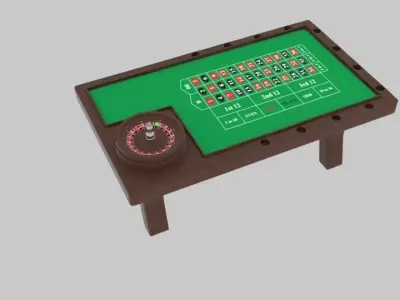 Roulette Table 3D model