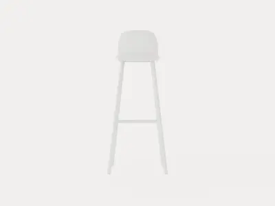 Nerd Barstool Low-poly 3D model