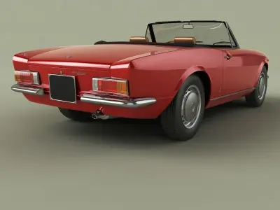 Fiat 124 Spider 1970 3D model