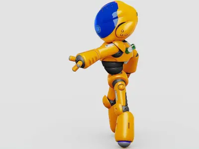 UTILITY BOT LORA Rigged for Unreal Engine - Unity - MIXAMO  3D model