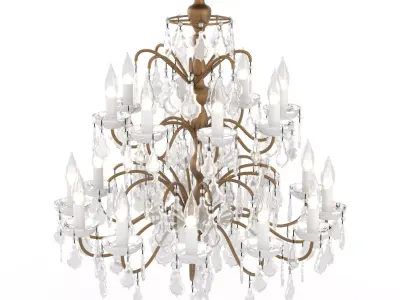 CLASSIC CHANDELIER Low-poly 3D model