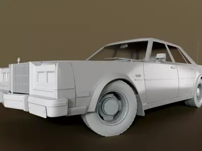 Chrysler LeBaron 1980 - 3D model Low-poly 3D model
