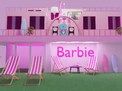 BARBIE HOUSE 3D model