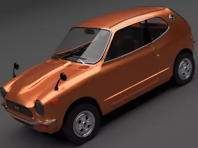 1970 Honda Z Sport Coupe 3D model