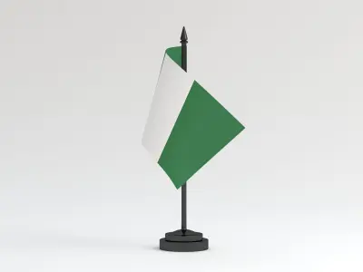 Table Flag Nigeria 3D model