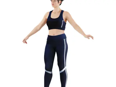 Modern Athletic Balance Figure 3D model