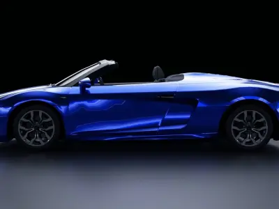 Audi R8 Spyder Low-poly 3D model