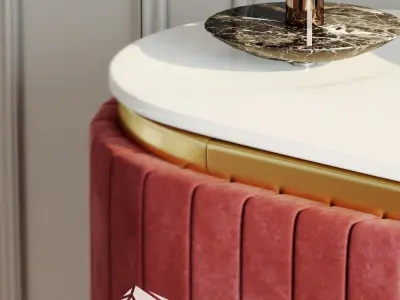 Edith sideboard with decor set  3D model
