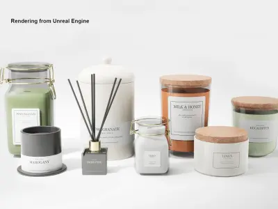 Living Candles Set 3D model