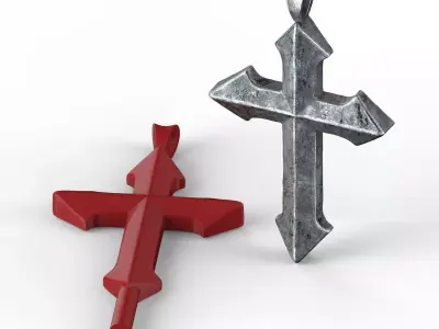Arrow-shaped Cross STL Files 3D print model