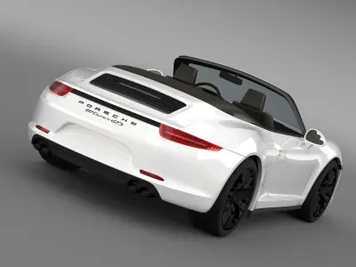 Porsche 911 Carrera GTS Cabriolet 991 2015 3D model