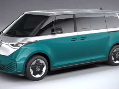 Volkswagen ID Buzz LWB 2023 3D model