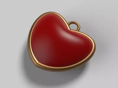 Heart Pendant 3D print model