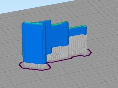 Mercedes-Benz R129 SL Center console box armrest push button 3D print model