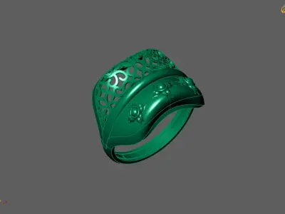 Plain Ring Women Ready STL 3DM Models Womens Rings 3D models 3D print model 16