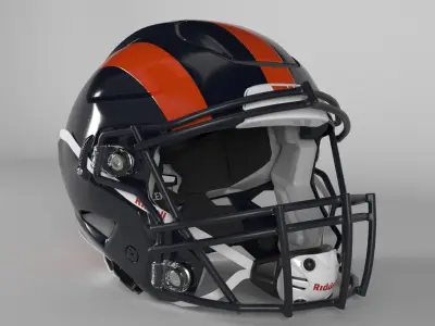 CHICAGO BEARS Helmet Football NFC NORTH PBR updated 2025 3D model