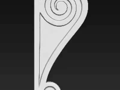 Corbel Decorative 3   3D model 3D model