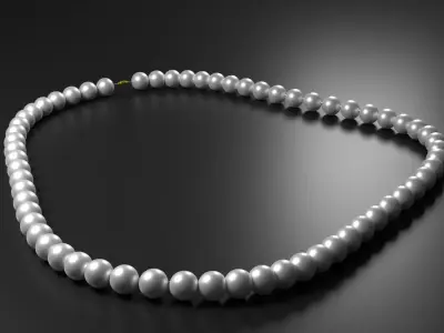 Pearl Necklace 3D model