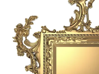 carved frame 3D model 26