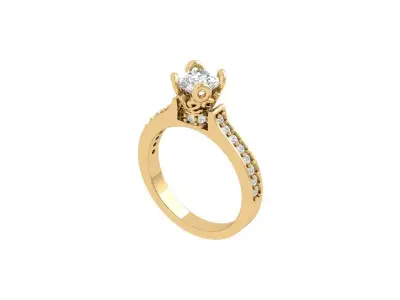 Wedding Ring  3D print model 17