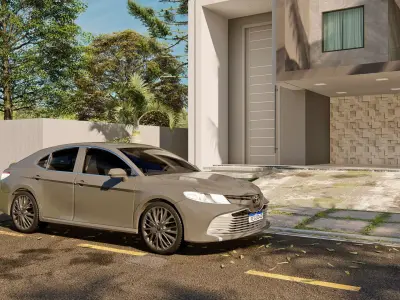 corolla car scene in lumion 3D model 3D model 3D model 3D model