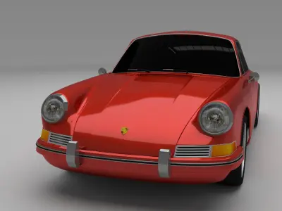 1964 Porsche 911 3D model