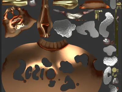 Bull christmas ball 3D model