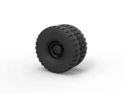 Double wheel 3 3D print model